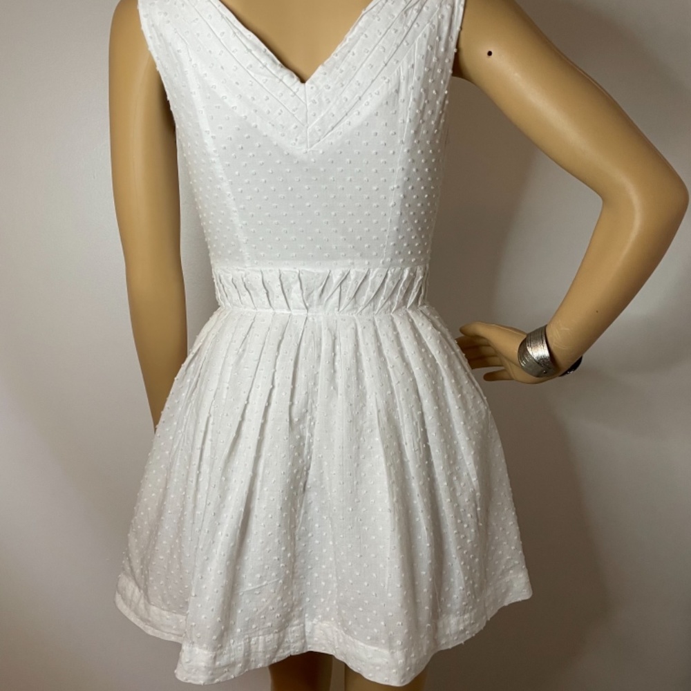 ❌ SOLD! Topshop white zipper up skater dress - Picture 9 of 14